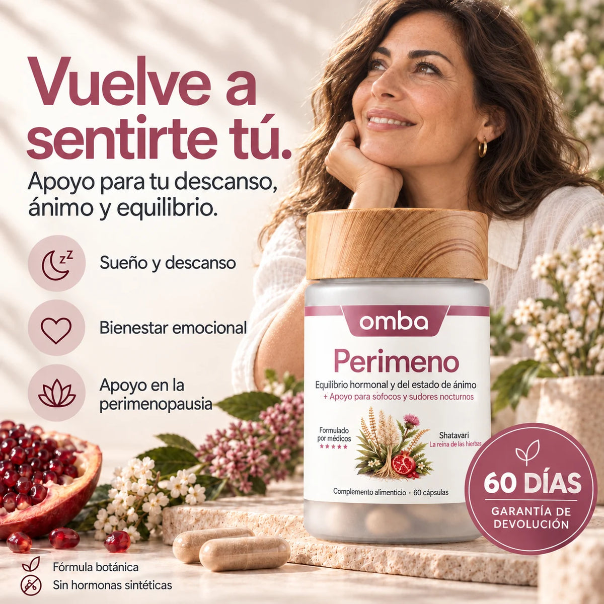 OMBA Perimeno · sueño, bienestar emocional y apoyo en la perimenopausia